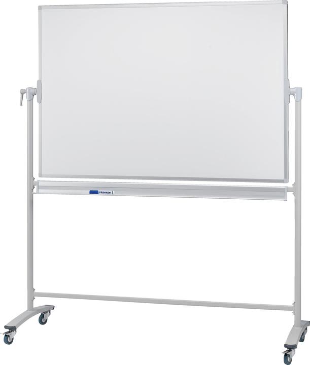 Franken Whiteboard Mobil mit Drehfunktion Stahl (150 x 100 cm)