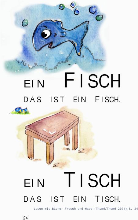 Immagine prodotto Thomé:Lesen mit Biene, Frosch und Hase (Tedesco, D. Orie, Dorothea Thomé, Kurzi Shortriver, Prof Dr Günther Thomé, 2024)