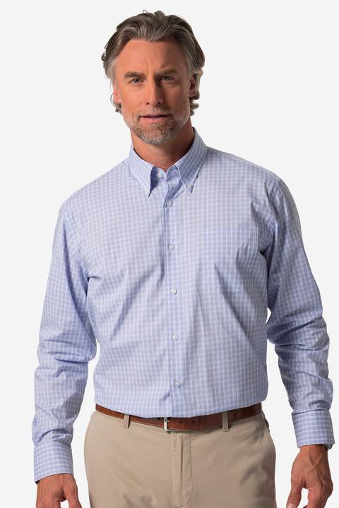 Actual product image Boston Park Karo-Businesshemd, Langarm, Buttondown-Kragen, Comfort Fit (L)