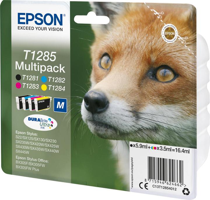 Actual product image Epson T1285 DuraBrite Ultra Multipack (M, C, Y, FC)