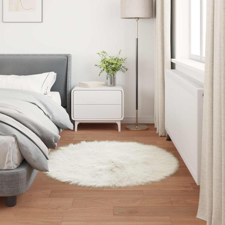 Produktbild vidaXL Kunstschaffell Teppich (80 cm)