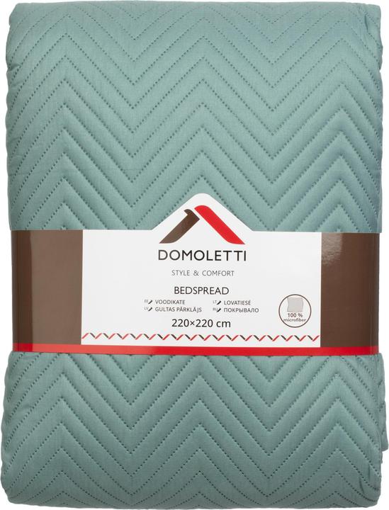 Produktbild Domoletti BEDSPREAD MICRO 220X220 CM HERRING AQUA (220 x 220 cm)