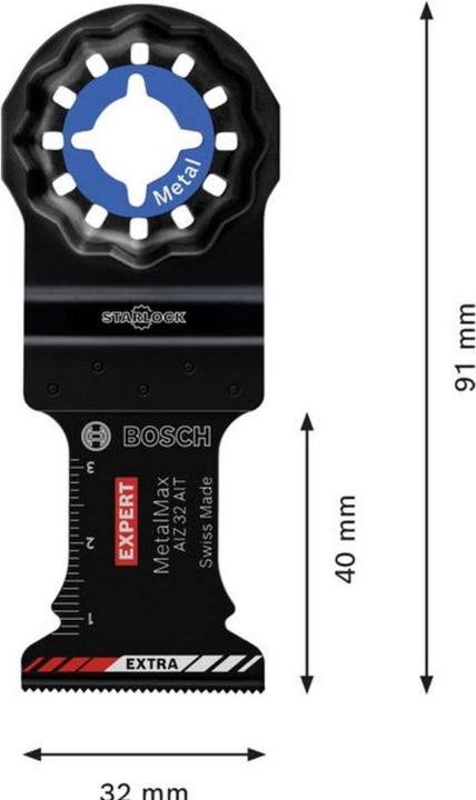 Actual product image Bosch Professional Zubehör EXPERT AIZ 32 AIT Tauchsägeblatt für Multifunktionswerkzeuge