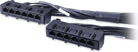 Produktbild APC Data Distribution Kabel CAT6 UTP CMR 6XRJ-45 schwarz 17FT 4.5M (U/UTP, CAT6, 5.20 m)
