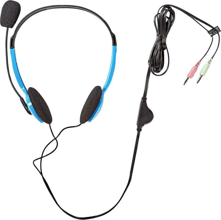 Produktbild Nedis Kopfhörer für PC Kopfband 2 Stecker 3,5 mm (Kabelgebunden)