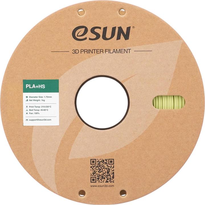 Actual product image eSUN Filament PLA+ High Speed Senf Grün 1.75mm 1000g (PLA, 1.75 mm, 1000 g)