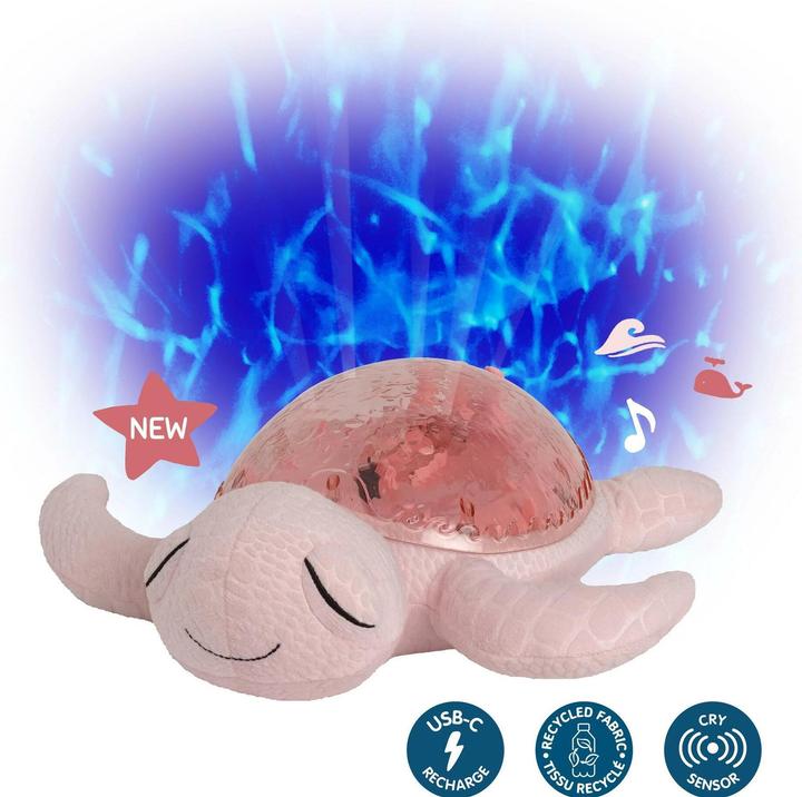 Productafbeelding Cloud B Rustige schildpad roze nachtlamp projector