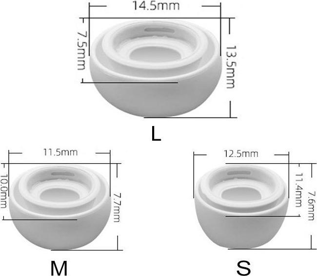 Image du produit Deltalabs Airpods Pro Silikon Ohrpolster (AirPods Pro)