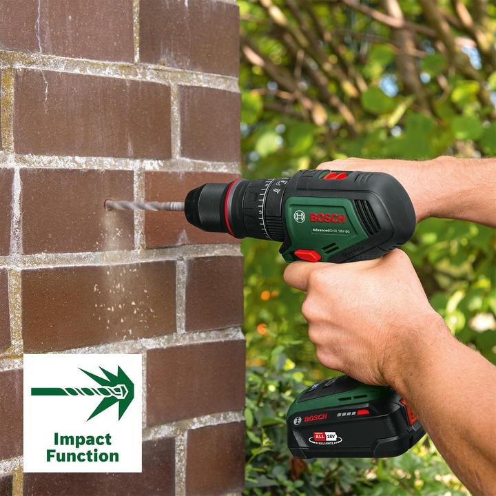 Actual product image Bosch Home & Garden Cordless impact drill AdvancedImpact 18V-80 QuickSnap