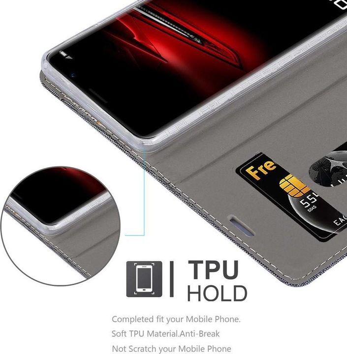 Produktbild Cadorabo Book Jeans Optik Cover (Huawei Mate RS Porsche Design)