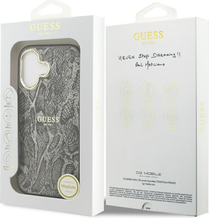 Produktbild Guess - Python Pattern MagSafe (GUHMP17SHIMPYGK) - iPhone 17 - Black (Apple iPhone 17)