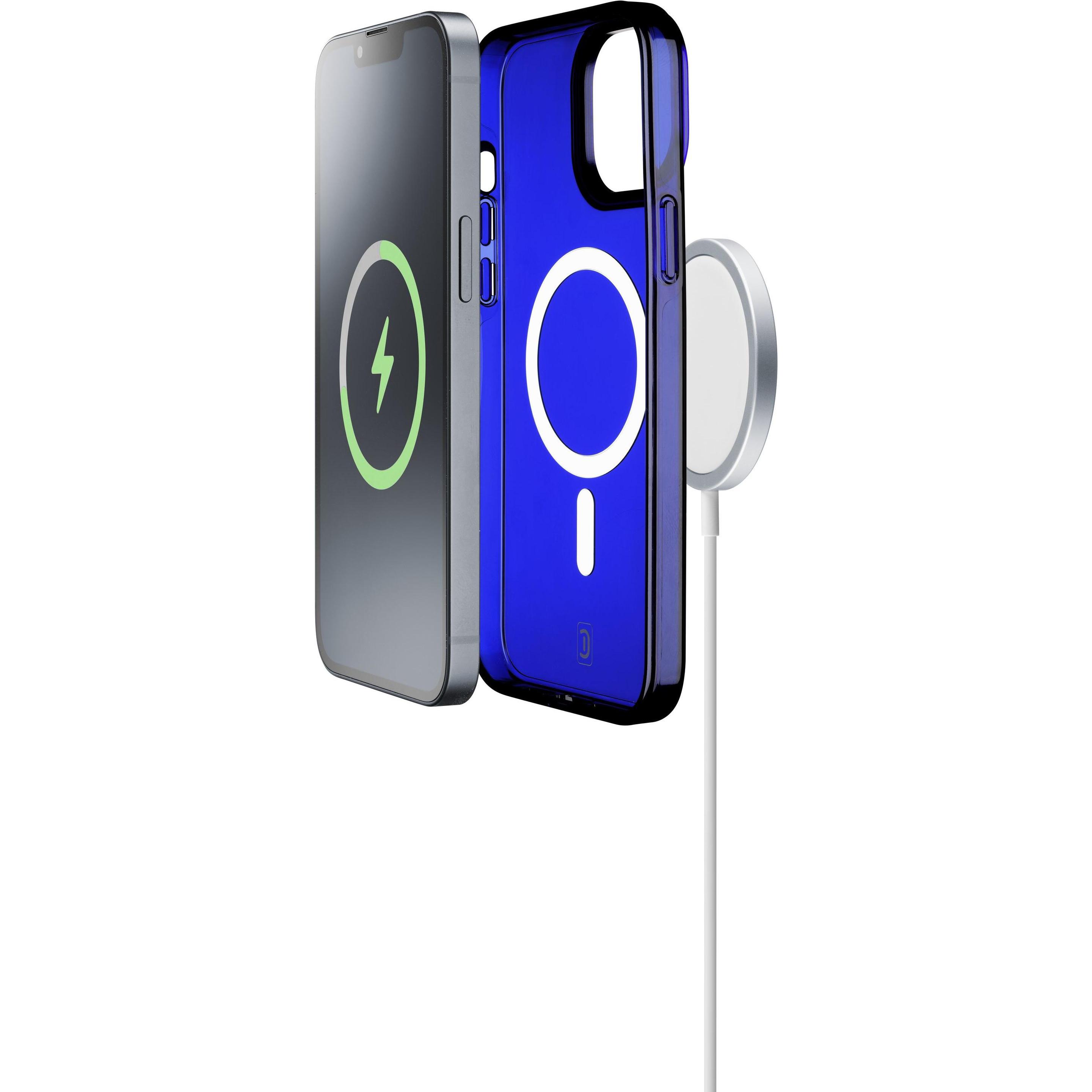 Cellularline Gloss Mag Case (Apple iPhone 14 Plus), Smartphone Hülle, Blau