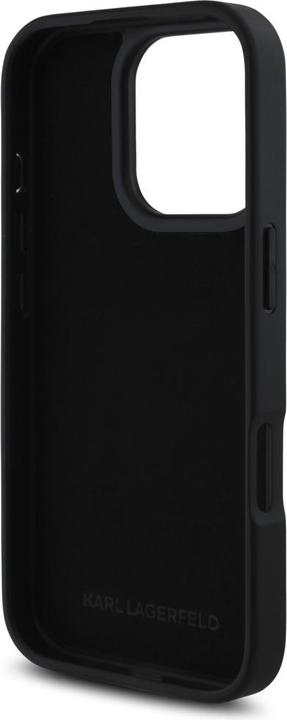 Produktbild Karl Lagerfeld Case HC Grained PU Cardslot Metal Elong for iPhone 16 Pro Max black (Apple iPhone 16 Pro Max)