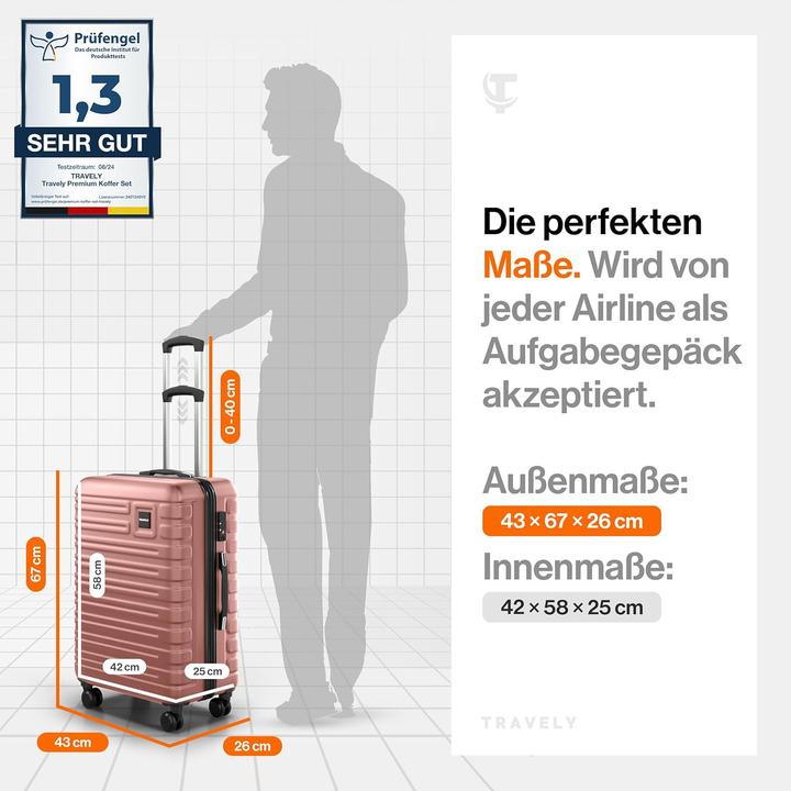 Immagine prodotto Travely Hartschalenkoffer (60 l)