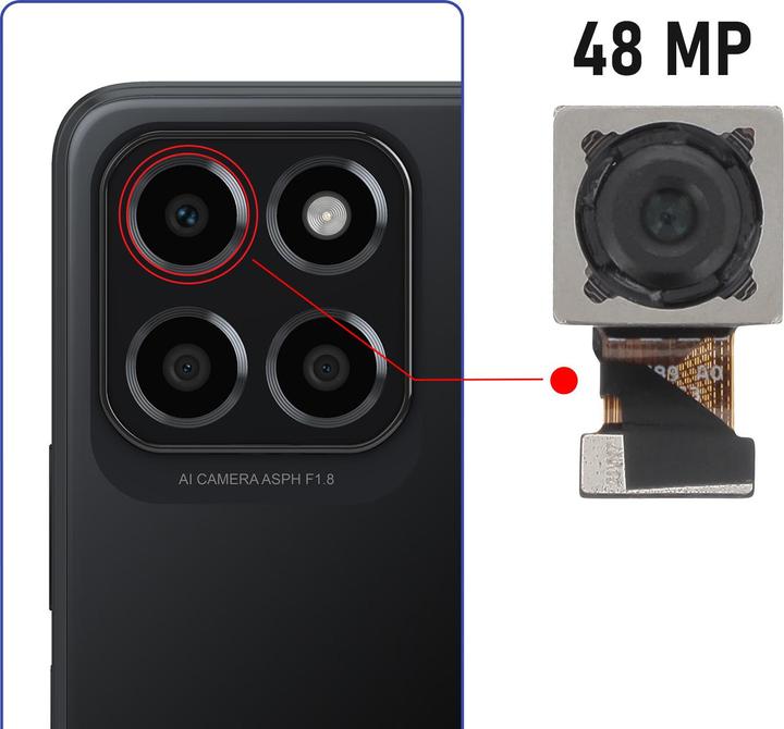 Actual product image Relife Rear camera for Honor X8 5G main sensor 48MP (Module)