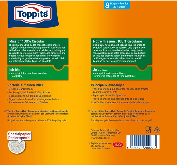 Image du produit Toppits Cross&Frit (37 x 30 cm)