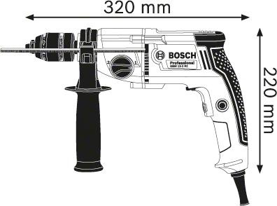 Immagine prodotto Bosch Professional Trapano GBM 13-2 RE, con mandrino ad ingranaggi 1,5 - 13 mm (Corrente elettrica)