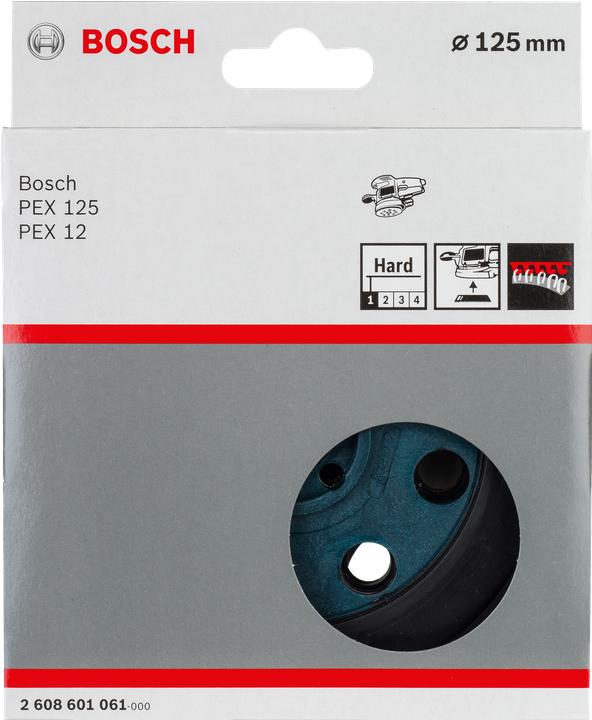 Produktbild Bosch Professional Zubehör Schleifteller hart, 125 mm, für PEX 12, PEX 12 A, PEX 125 (Hart)