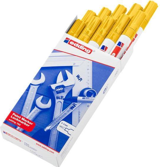 Produktbild Edding e-750 paintmarker gelb (Inhalt 10 Stk.) (10 x)