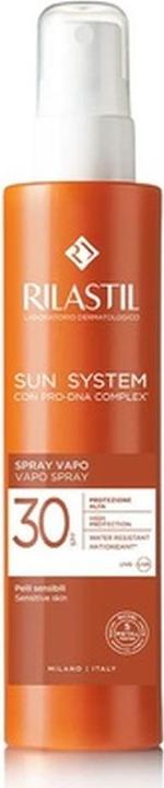 Actual product image Rilastil Sun System Body Spray Ultralight SPF30 for All Skin Types Including Sensitive Skin 200ml (Sun spray, SPF 30, 200 ml)