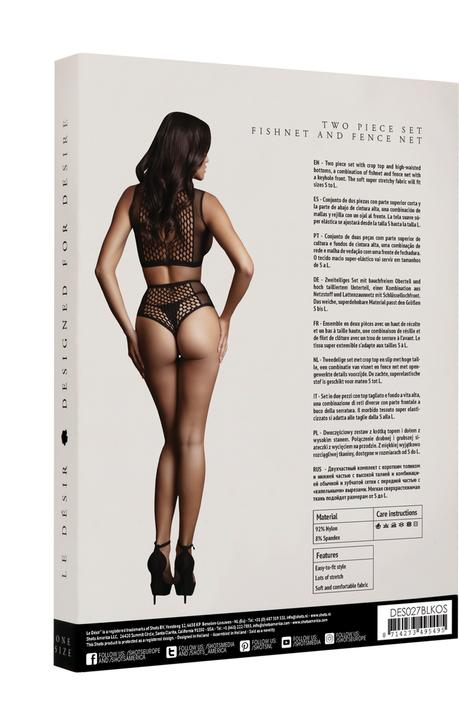Image du produit Le Désir Duo Net Key-Hole Bra Set (Taille unique)