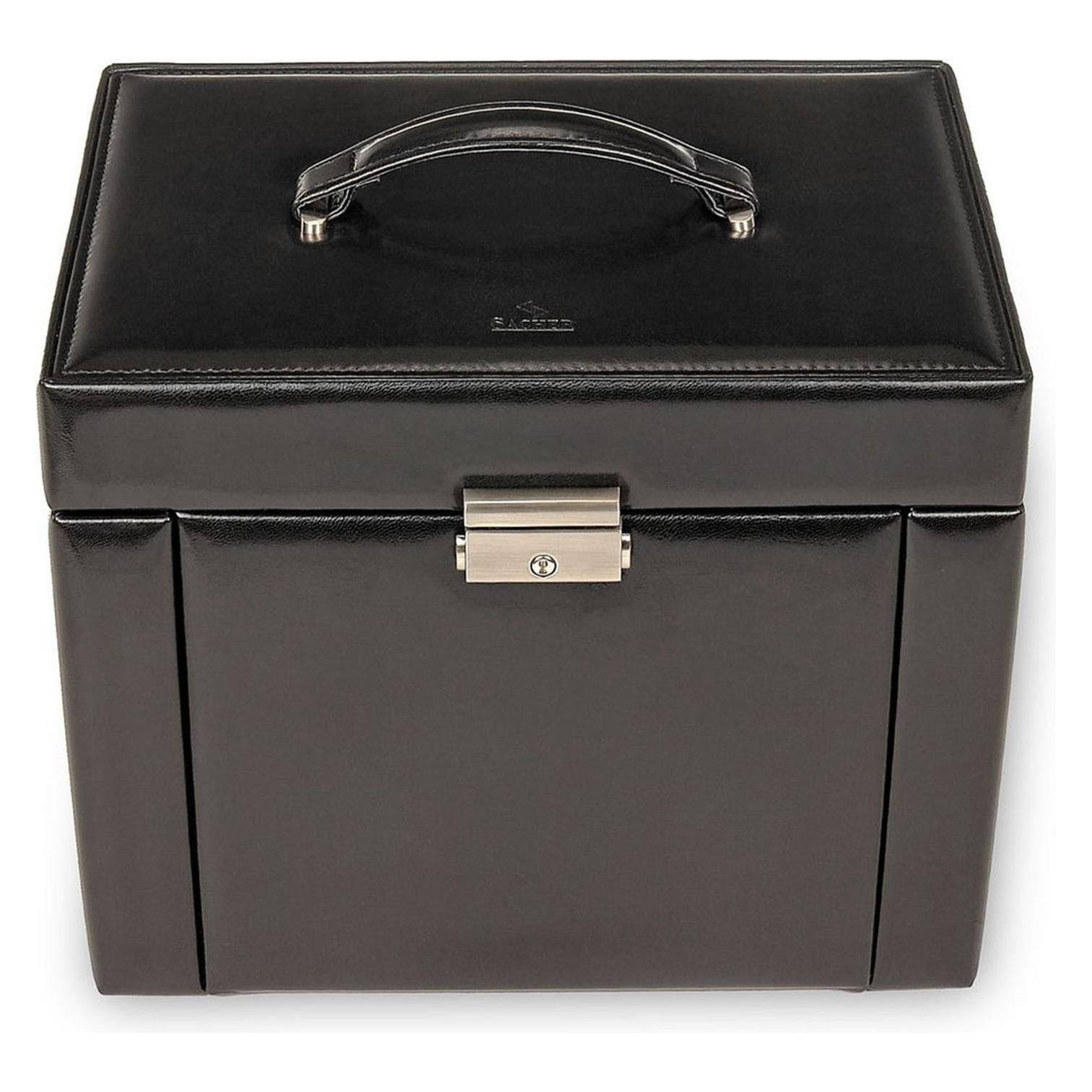 Sacher, Uhrenbox + Schmuckaufbewahrung, Schmuckkoffer Marta, Schwarz