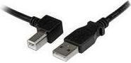 Produktbild StarTech 3m USB 2.0 A auf B Kabel links gewinkelt - St/St - USB Druckerkabel (3 m, USB 2.0)