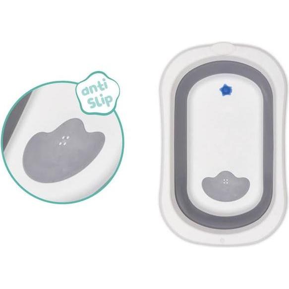 Thumbnail - Mica, Babybadewanne, Faltbadewanne Orka - grau/weiss