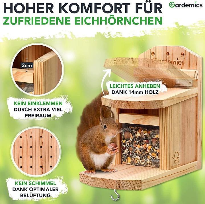 Image du produit Gardemics Mangeoire Eichhoernchen résistant aux intempéries