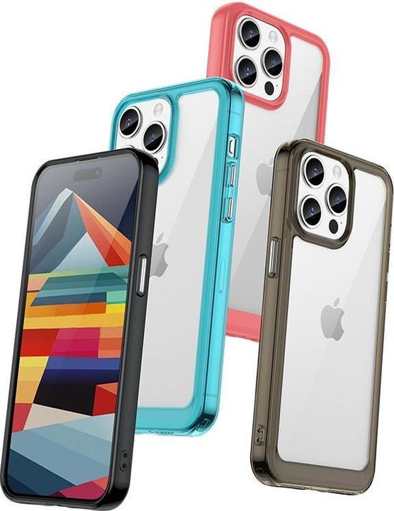 Produktbild Hurtel iPhone 15 Pro Max Outer Space Reinforced Case with Flexible Frame - Blue (Apple iPhone 15 Pro Max)