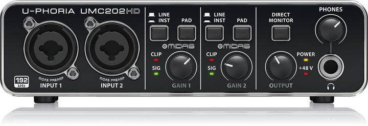 Actual product image Behringer UMC202HD recording audio interface (USB)