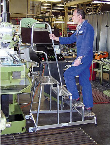 Immagine prodotto Krause Scaletta mobile per lavori di montaggio STABILO, 2 rotelle a supporto fisso (Ponteggio, 114 cm)