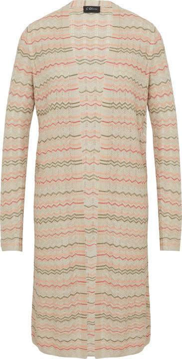 Actual product image S.Oliver Strickjacke Longcardigan mit Zick-Zack-Muster und Glitzergarn (34)