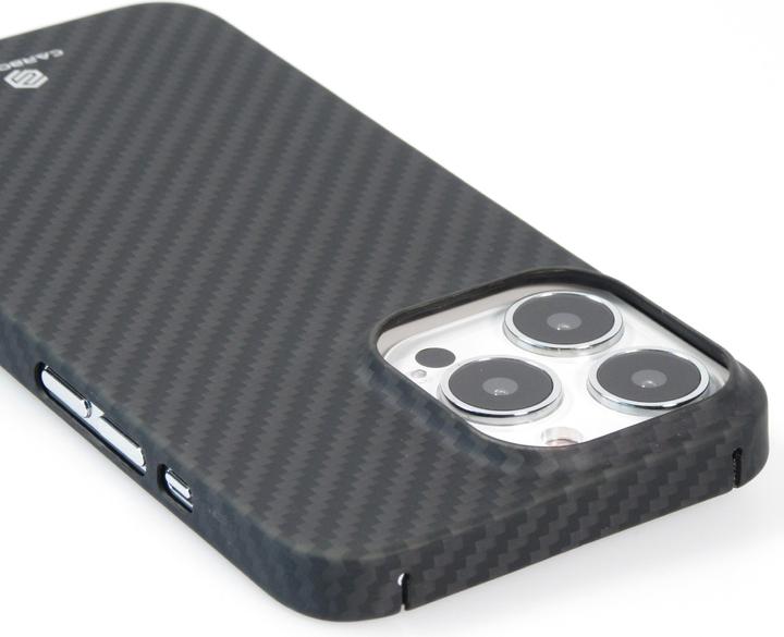 Actual product image Carbomile Hülle Schutzcase aus echtem Aramid faser (Apple iPhone 16 Pro)