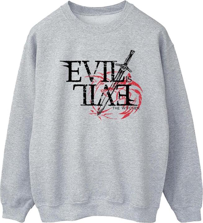 Immagine prodotto Netflix The Witcher Evil Is Evil Felpa Uomo (L)