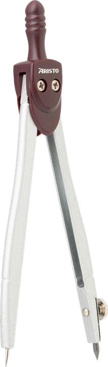 Actual product image Aristo Geocollege compass max. 240mm length: 115mm silver
