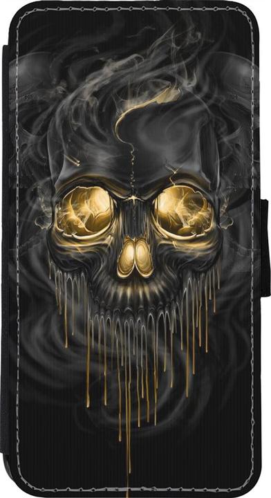 Produktbild PhoneLook Hülle Wallet schwarz Skull 02 (Apple iPhone 11 Pro Max)