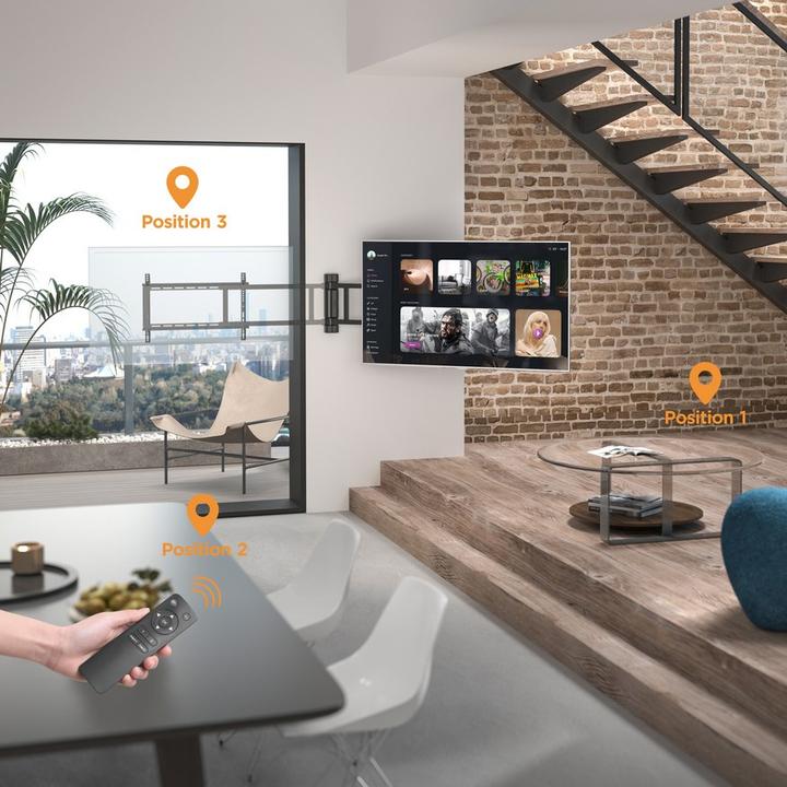 Produktbild equip Motorisierte TV-Schwenkhalterung (Wand, 50 kg, 32" - 75")