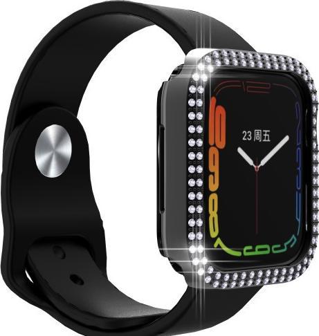 Immagine prodotto Cover-Discount Apple Watch 45mm - Custodia protettiva con strass glitterati nera