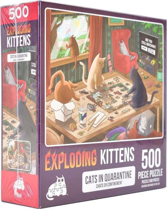 Actual product image Asmodée Explodierendes Kätzchen-Puzzle, 500 Teile. (500 pieces)