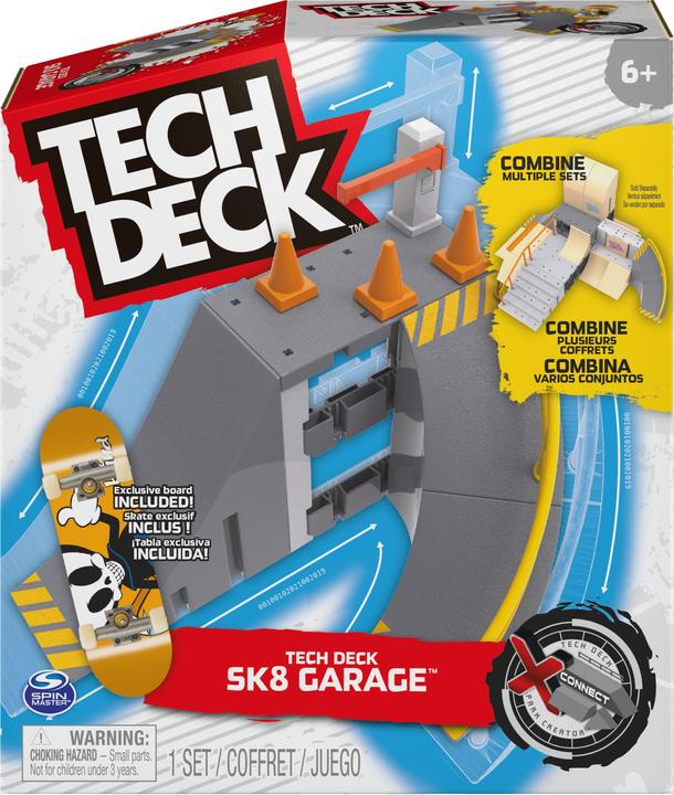 Immagine prodotto Spin Master Deck, Sk8 Garage X-Connect Park Creator, set di rampe personalizzabile e costruibile con speciali