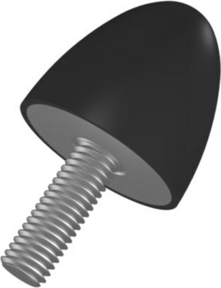 Magni Rubberen aanslagbuffer GP DP 20x24 M6x18 (Stopdemper)