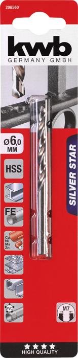 Actual product image kwb SILVER STAR HSS Twist Drill (6 millimetres)