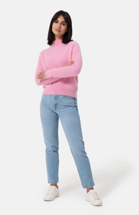 Produktbild Cash-Mere Brushed Kaschmir Pullover mit kurzem Stehkragen (S)