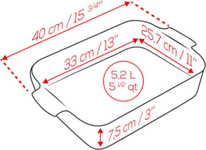Actual product image Peugeot Rectangular Casserole Dish
