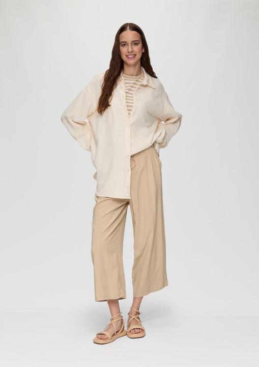 Produktbild s.Oliver Bluse Oversized-Hemdbluse aus Musselin (44)