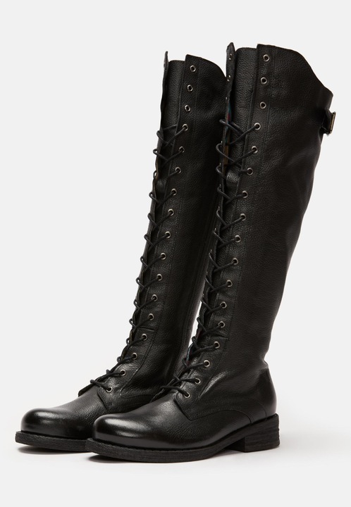 Produktbild Felmini Gredo A425, der hohe Biker-Schnürstiefel von, ist aus Glattleder mit einem Finish aus Vintag (37)