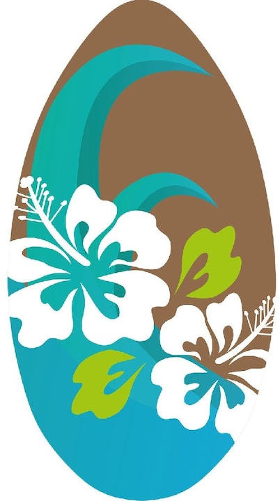 Actual product image NoName Skimboard Flower Blue/brown