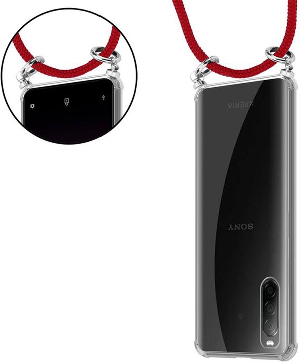 Produktbild Cadorabo TPU Handy Kette SILBER Cover