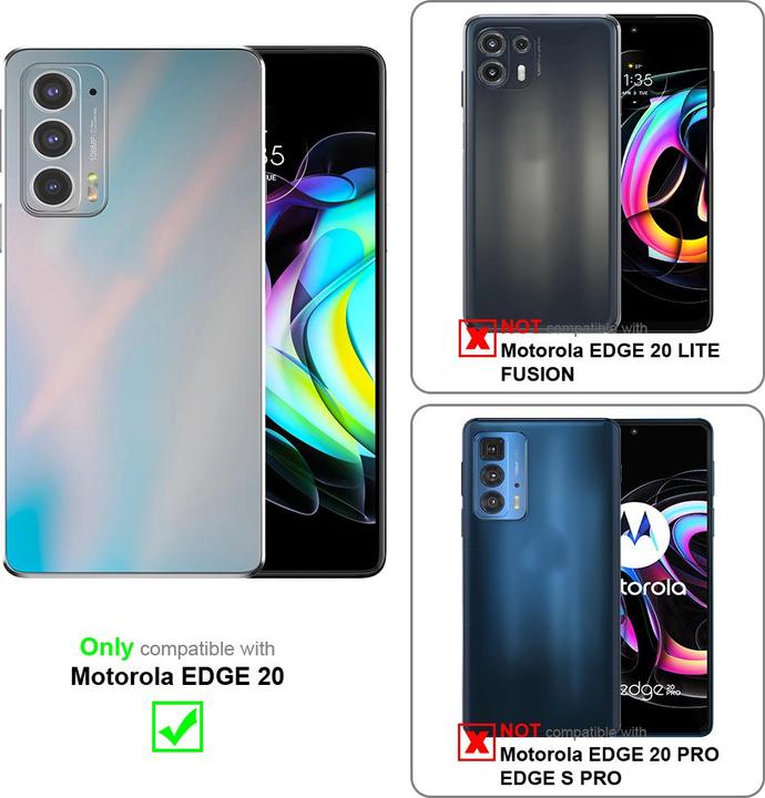 Actual product image Cadorabo Case for Motorola EDGE 20 with belt clip (Motorola Edge 20)